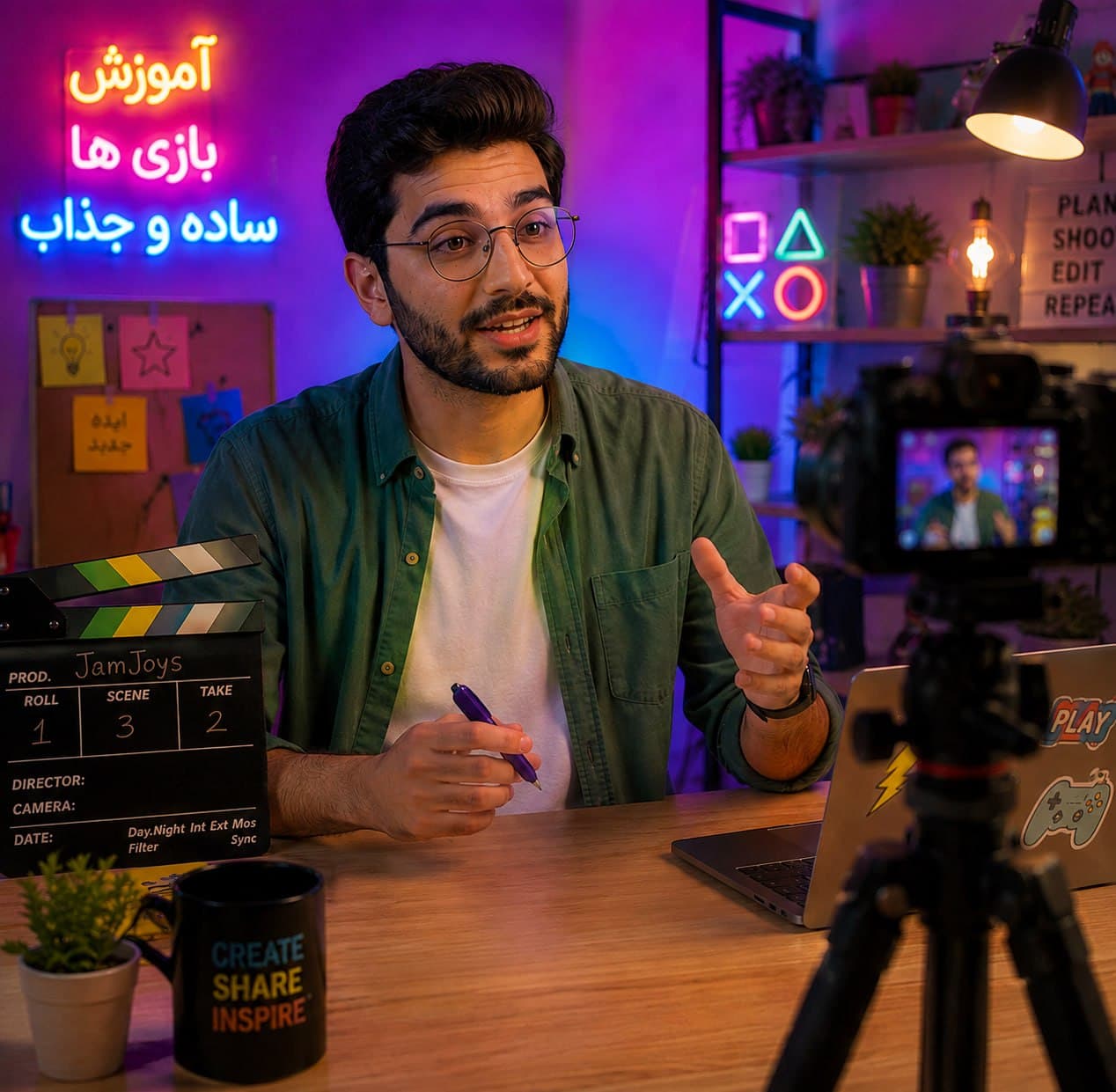 سازنده در حال آمادهسازی آموزش بازی